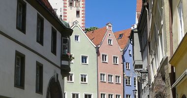 Die "Altstadt" von Füssen am Lech in Füssen