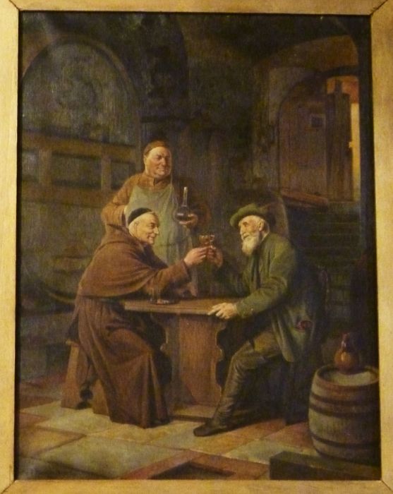 Wirtshaus zum Adler Saarwellingen, Die Zecher. eines der düsteren Gemälde.