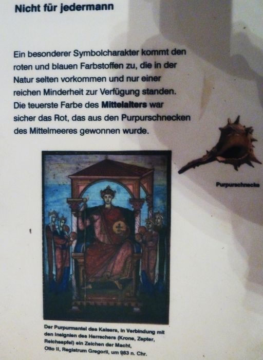 Archäologisches Freilichtmuseum Oerlinghausen Info zur Färbekunst im Frühmittelalter