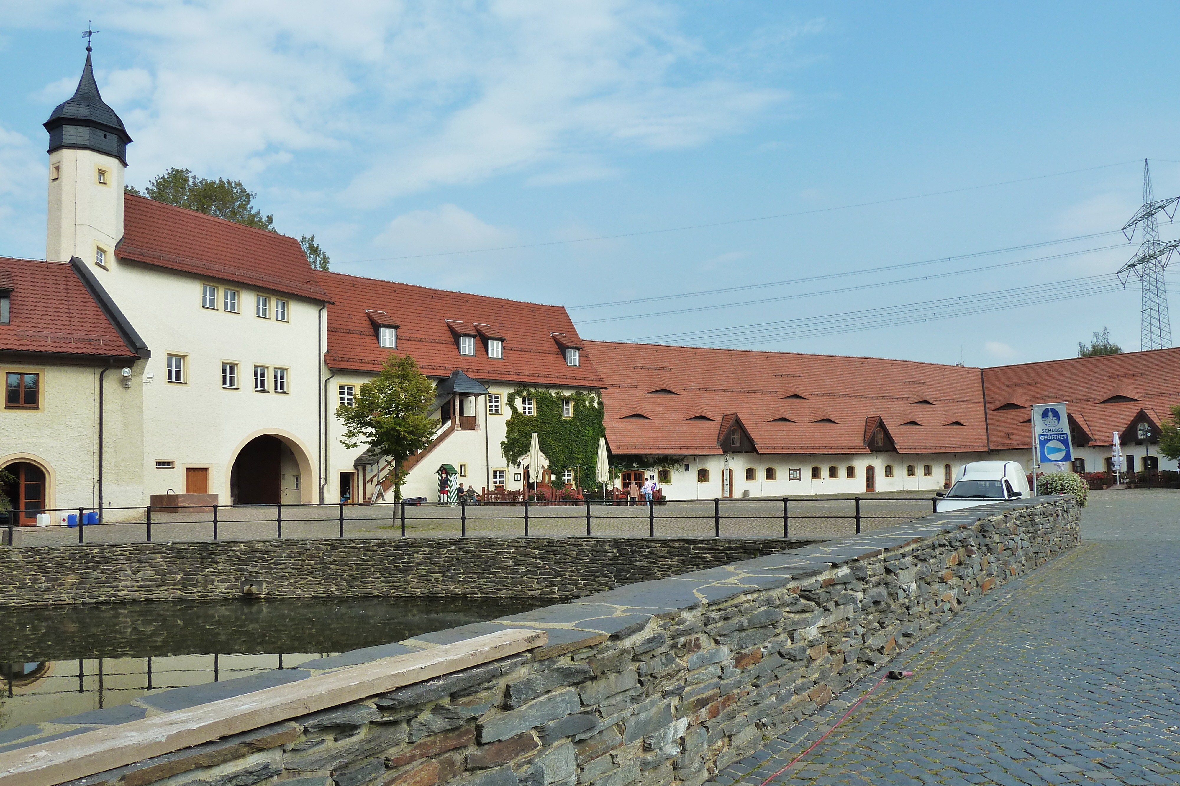 Wasserschloss Klaffenbach bei Chemnitz
ehemalig Dienstgebäude.