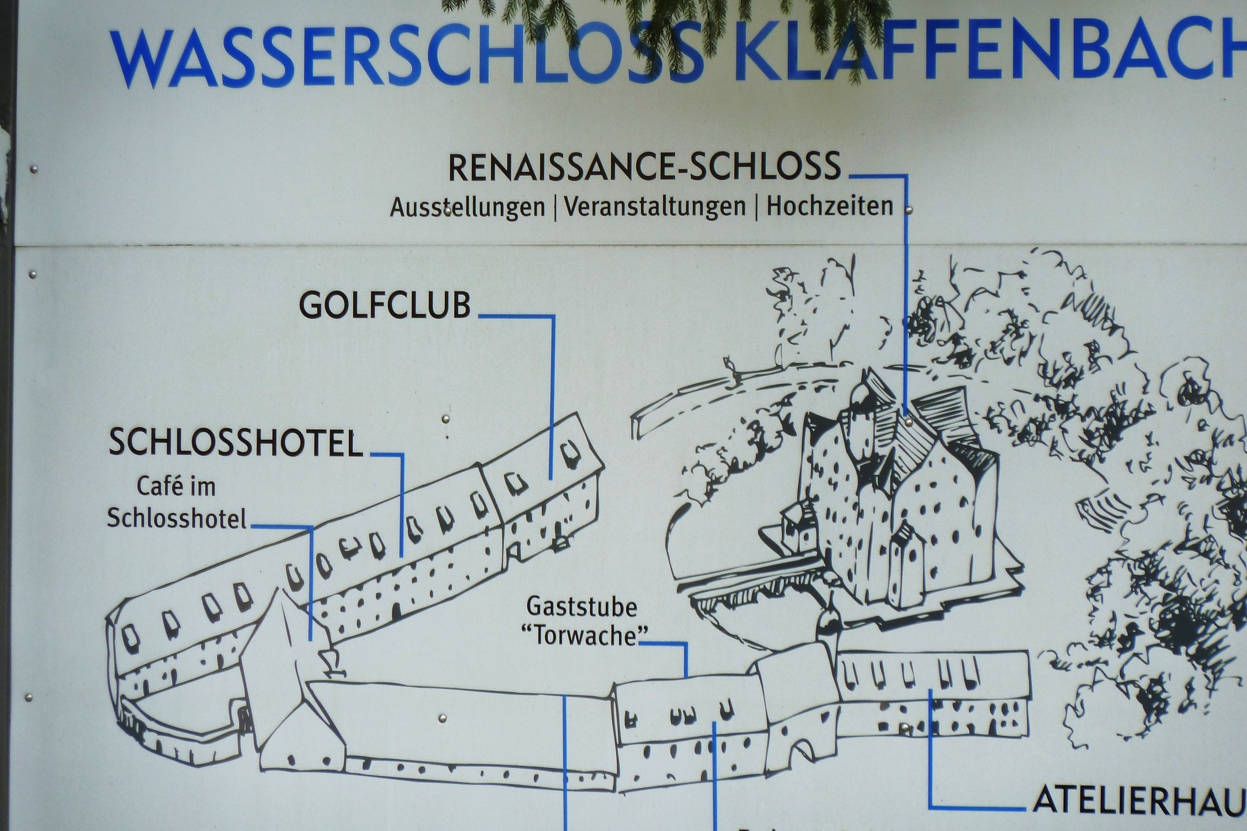 Wasserschloss Klaffenbach bei Chemnitz
Gesamtanlage Plan.