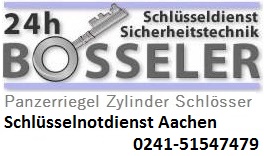 Schlüsseldienst Aachen Bosseler - 24h Schlüsselnotdienst