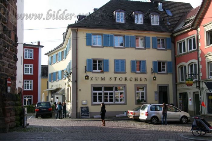 Bild 1 Storchen La Cicogna in Freiburg im Breisgau