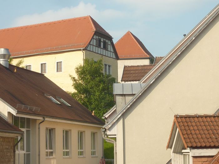 Blick aus Richtung Brauhof hinauf zum Schloß