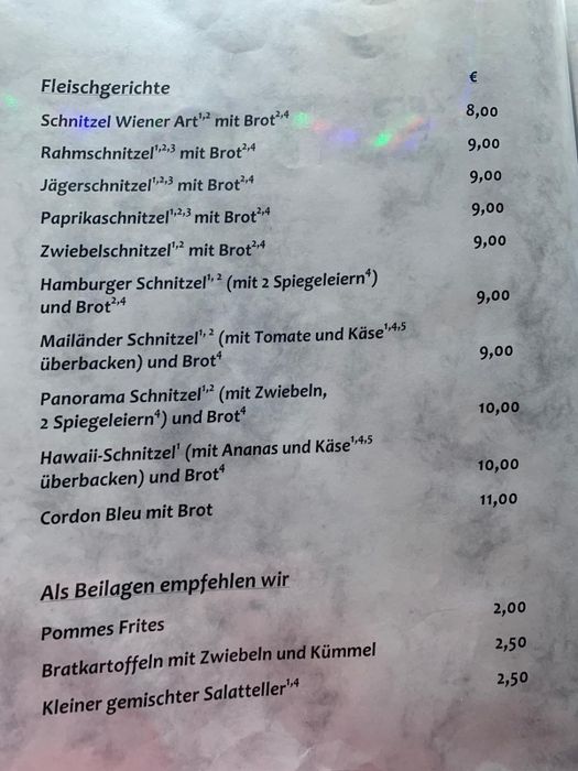 Schnitzel-Karte