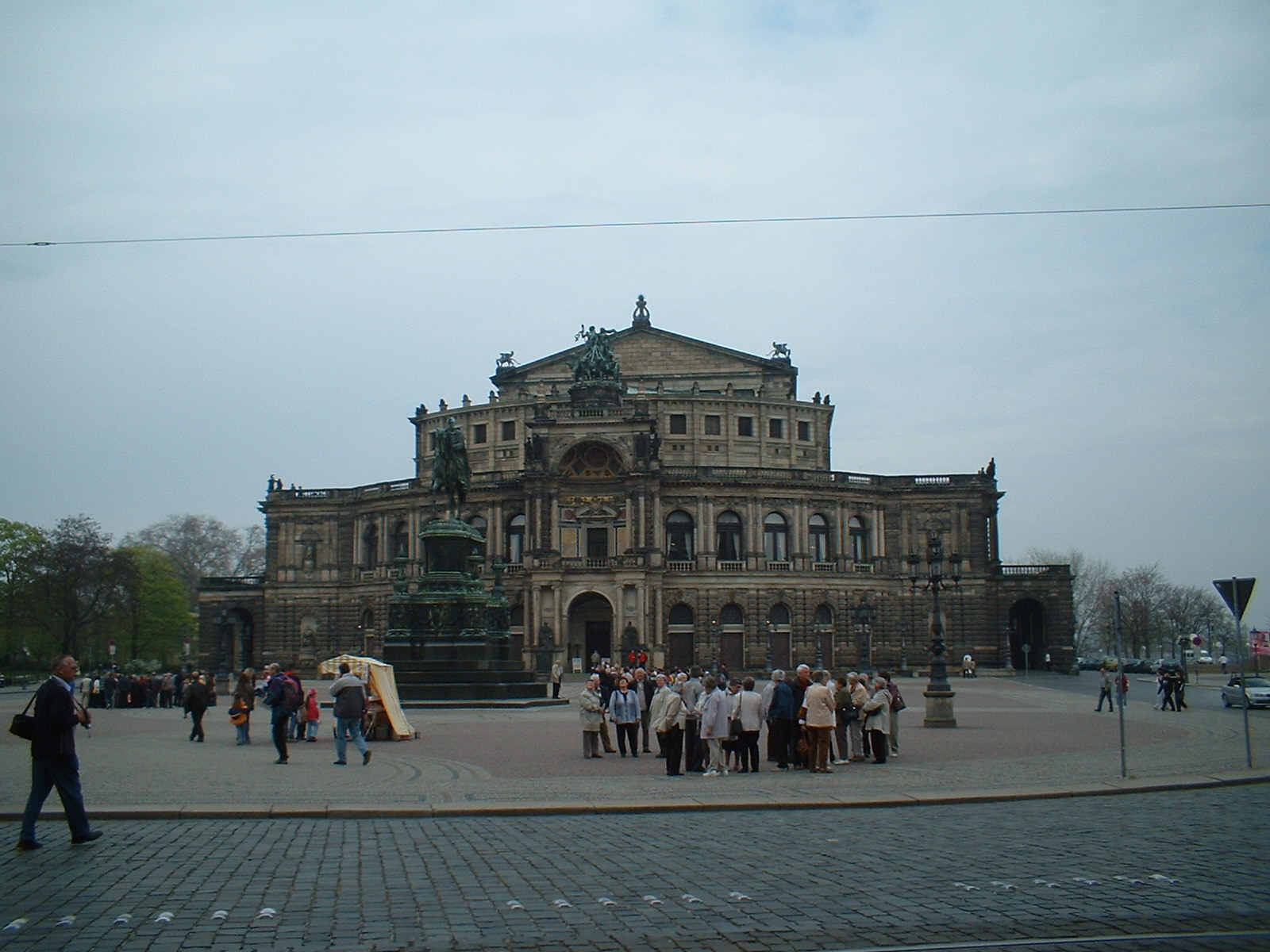 Blick auf die Semper Oper