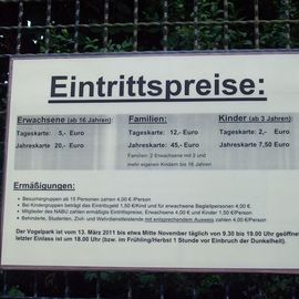 Die Eintrittspreise