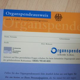 Organspendeausweis