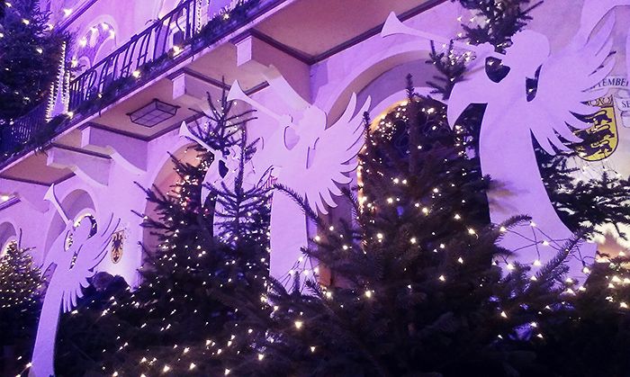 Weihnachtliche Kulisse auf dem Altdeutschen Weihnachtsmarkt Bad Wimpfen
