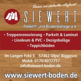 Siewert Parkett Bodenbeläge e.K Parkettleger in Olpe am Biggesee