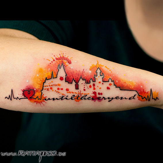 Hogwarts Skyline mit Aquarell aus dem Rattattoo Tattoostudio in Freiburg. 

#hogwarts #harrypotter #kosten #dauer #aquarell #idee #beste #fineline #studio #tattoodesign #skylinetattoo #aquarelltattoo #tattooartist #watercolor #tattoo #spezialist #feine #tattoos #harrypottertattoo #watercolortattoo #wizardtattoo #fantasytattoo #rattattoo #Rattattoo #rattattoofreiburg #tattoostudio #freiburg #tattoostudiofreiburg #tattoofreiburg #freiburgtattoo