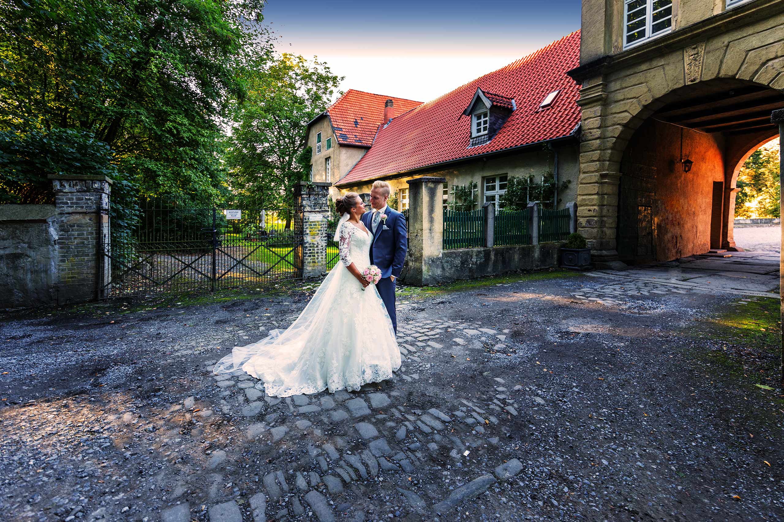 Hochzeitsfotograf NRW Rüdiger Gohr natürlich schöne Hochzeitsfotos auf Schloss Werries