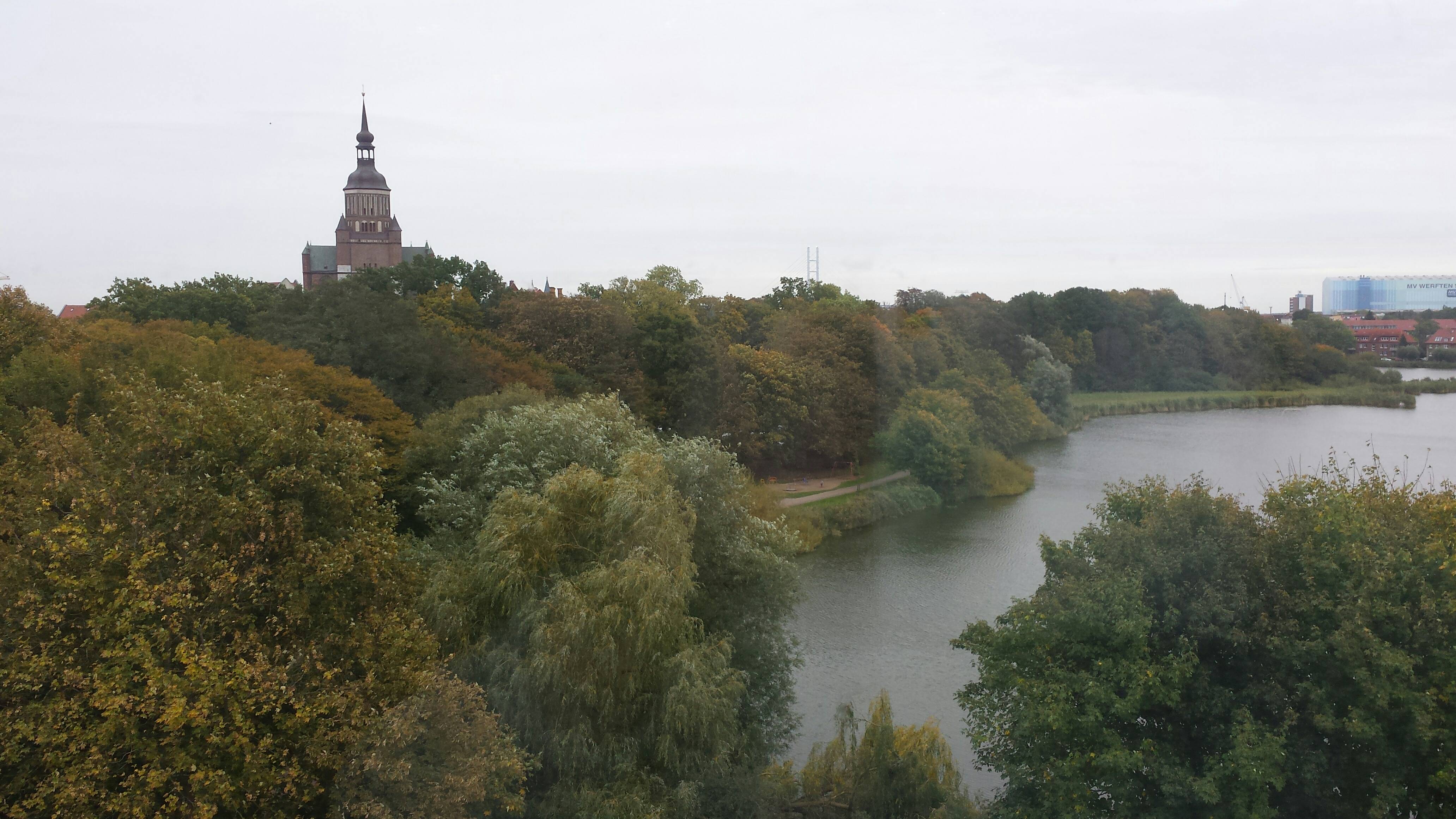 Blick aus dem Frühstücksraum