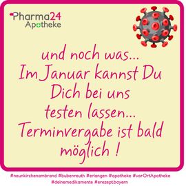 Antigen Schnell Tests - im Januar bei Pharma24 - Deine Apotheke in Neunkirchen am Brand