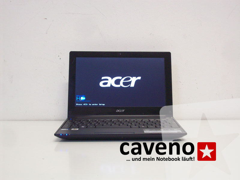 Bild zeigt ein repariertes Acer Aspire D255-2DQkk Notebook, aus dem Service von Caveno in Berlin