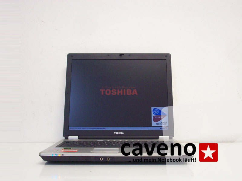 Bild zeigt ein repariertes Toshiba Satellite A80-154 Notebook, aus dem Service von Caveno in Berlin