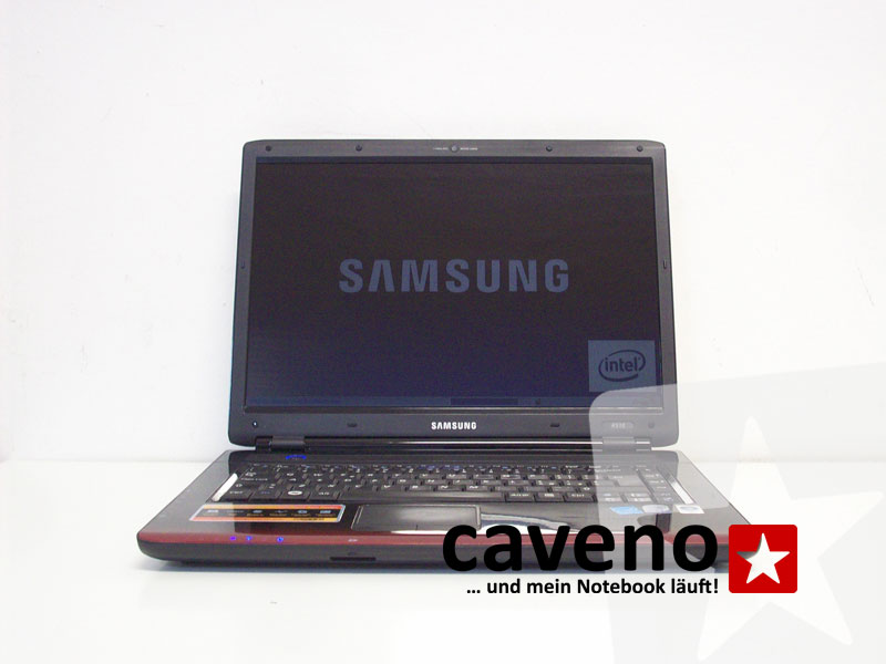Bild zeigt ein repariertes Samsung R510 Notebook, aus dem Service von Caveno in Berlin