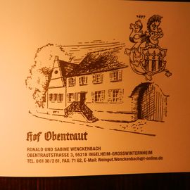 Weingut Hof Obentraut in Groß Winternheim Stadt Ingelheim am Rhein