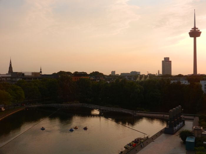 auch in der Abenddämmerung nett: Multiplex with a view