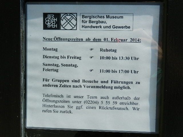 Bergisches Museum für Bergbau, Handwerk und Gewerbe