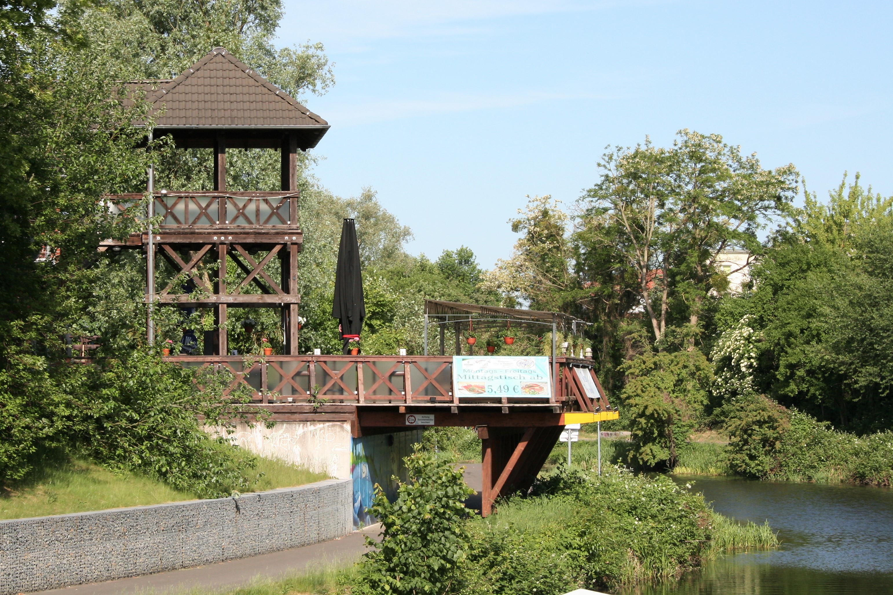 Idyllische Lage am alten Finowkanal.