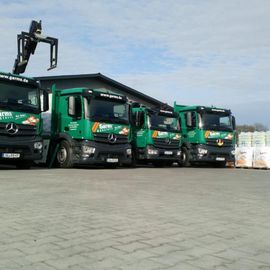 Ein Teil der LKW-Flotte