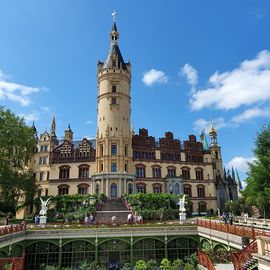 Schweriner Schloss in Schwerin in Mecklenburg