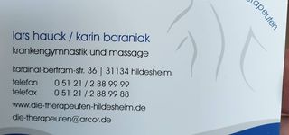 Bild zu Krankengymnastik- u. Massagepraxis Die Therapeuten L. Hauck u. K. Baraniak Krankengymnastik
