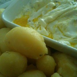 Kartoffeln mit Quark und Leinöl