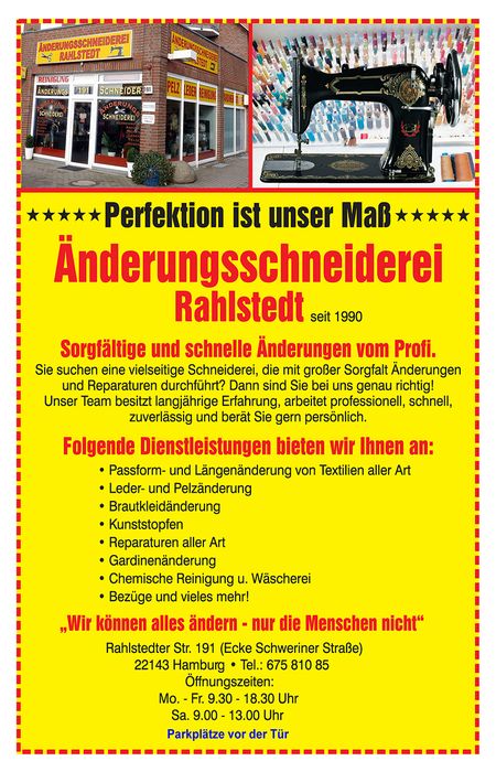Nutzerbilder Änderungsschneiderei Hamburg - Rahlstedt