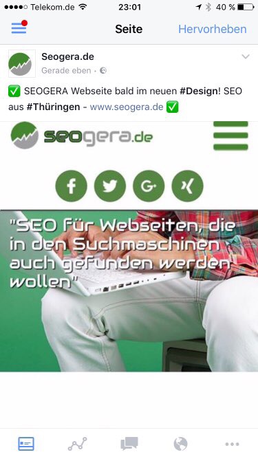 Mobile Website von www.seogera.de