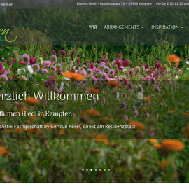 Blumen Hiedl Webseite