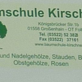 Baumschule K. Kirschner in Großenhain Folbern