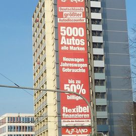 Riiiiesenwerbung im Stadtzentrum