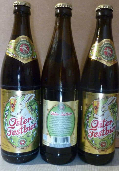 Spezialität zum Osterfest - Hasenbräu-Bier