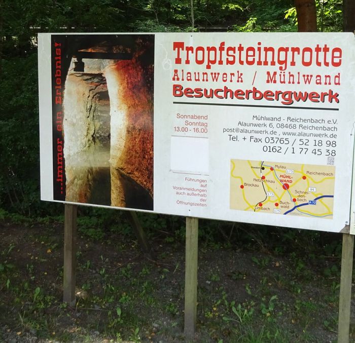 Tropfsteingrotte Alaunwerk Mühlwand-Reichenbach e.V. Bergwerksdirektor W. Albert