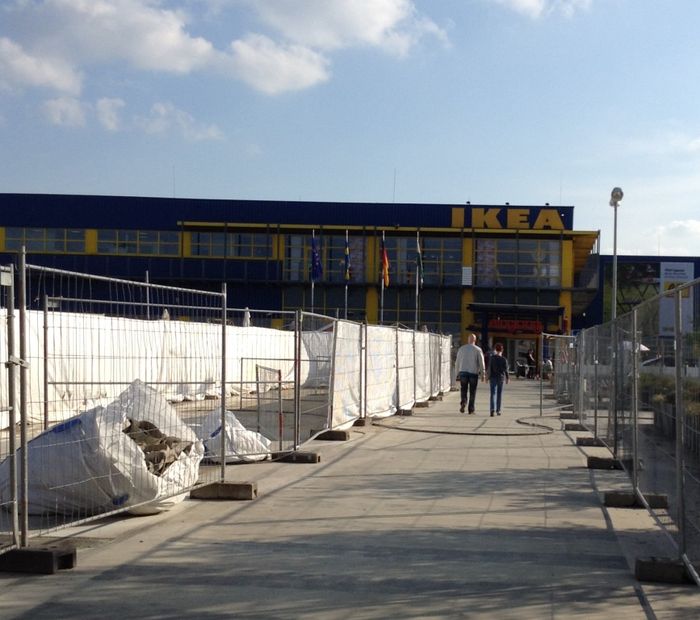 Parkplatz-Baustelle IKEA Chemnitz