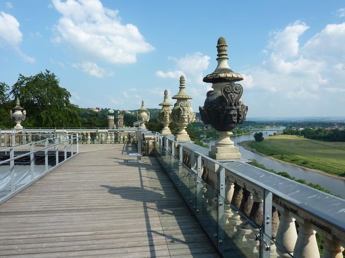 Aussicht vom Lingnerschloss zum 