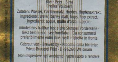 Püls-Bräu KG Brauerei in Weismain