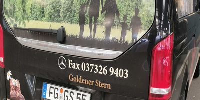Goldener Stern in Frauenstein in Sachsen