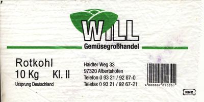 Will Gemüsegroßhandel GmbH in Albertshofen Kreis Kitzingen