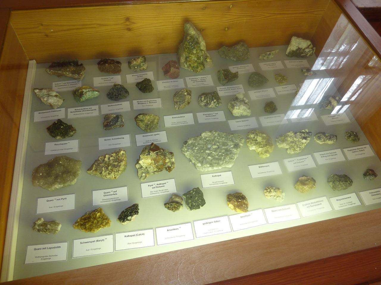 Sammlung im Bergbau gefundener Gesteine