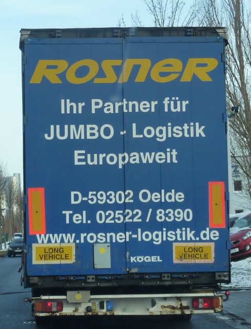 Rosner-LKW unterwegs.