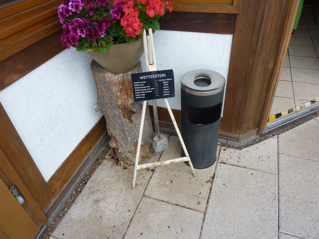 "Wettermelder", zeigt verlässlich an, welches Wetter gerade herrscht.