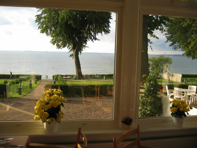 Ausblick von der Veranda zur Lübecker Bucht, Hotel Seehof Sierksdorf