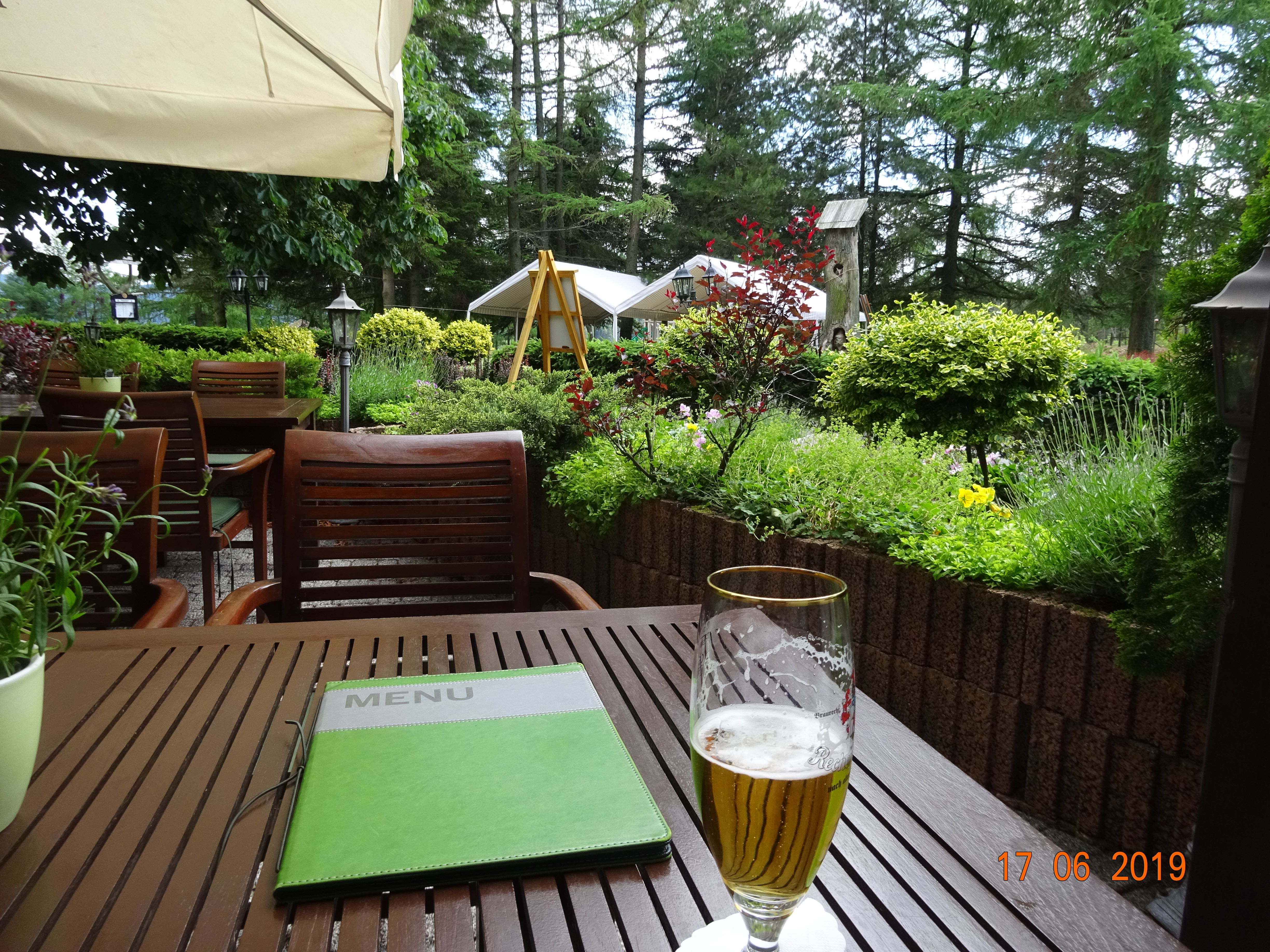 Biergarten im Waldhotel Kreuztanne