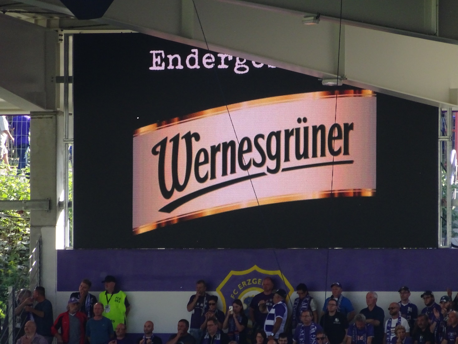 WERNESGR&Uuml;NER als wichtiger Sponsor beim FC Erzgebirge Aue