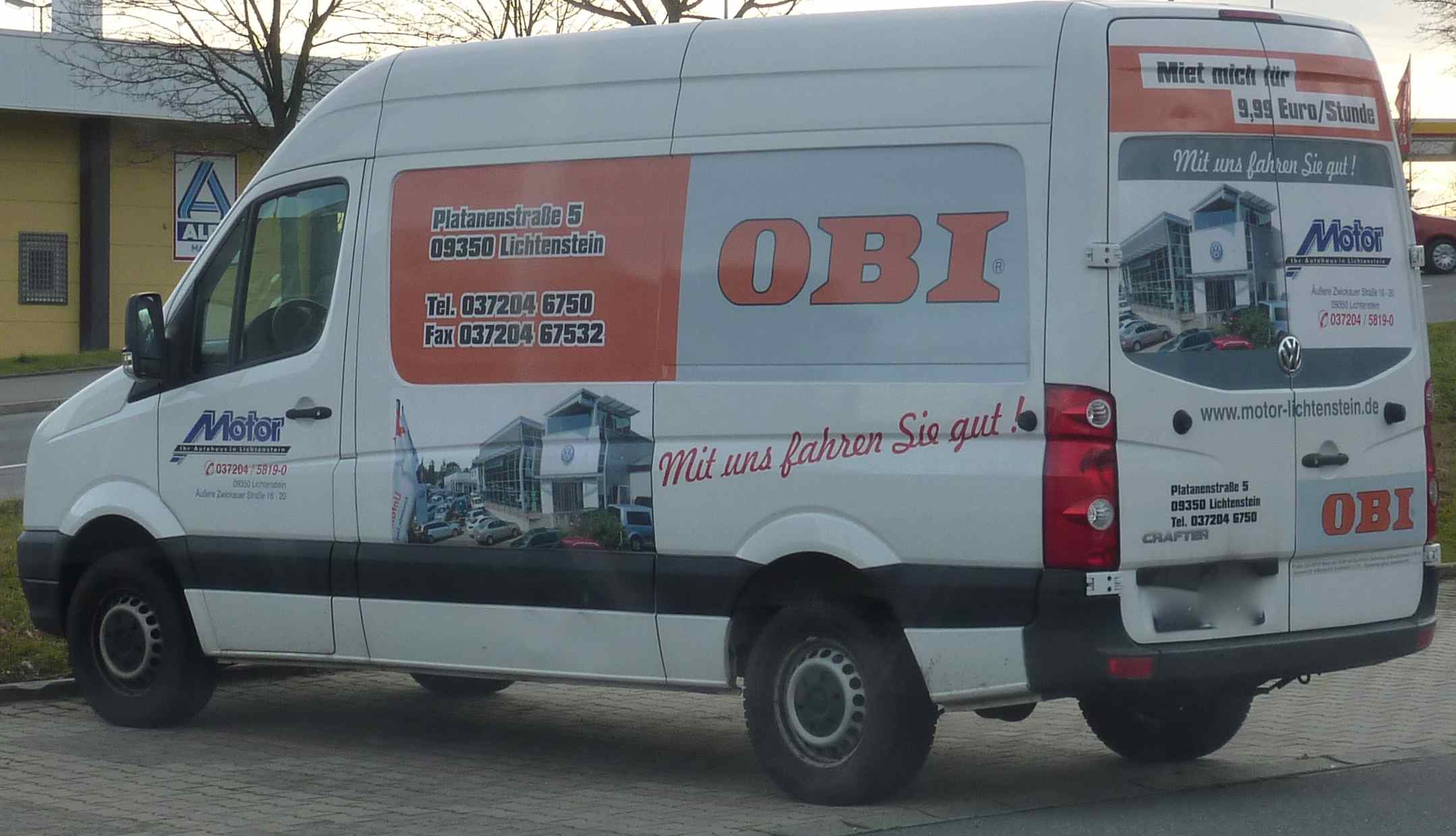 OBI-Transporter zum ausleihen