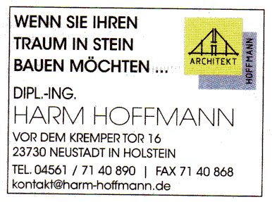 Bild 1 Dipl.-Ing. Harm Hoffmann Architekt in Neustadt in Holstein