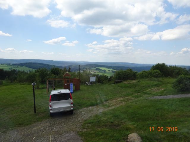 Blick vom Schwartenberg über das Erzgebirge